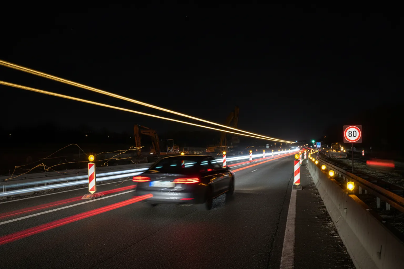 Außerorts bei erlaubten 80 kmh mit 110 km/h zu schnell - Kostenloser Bußgeld-Check