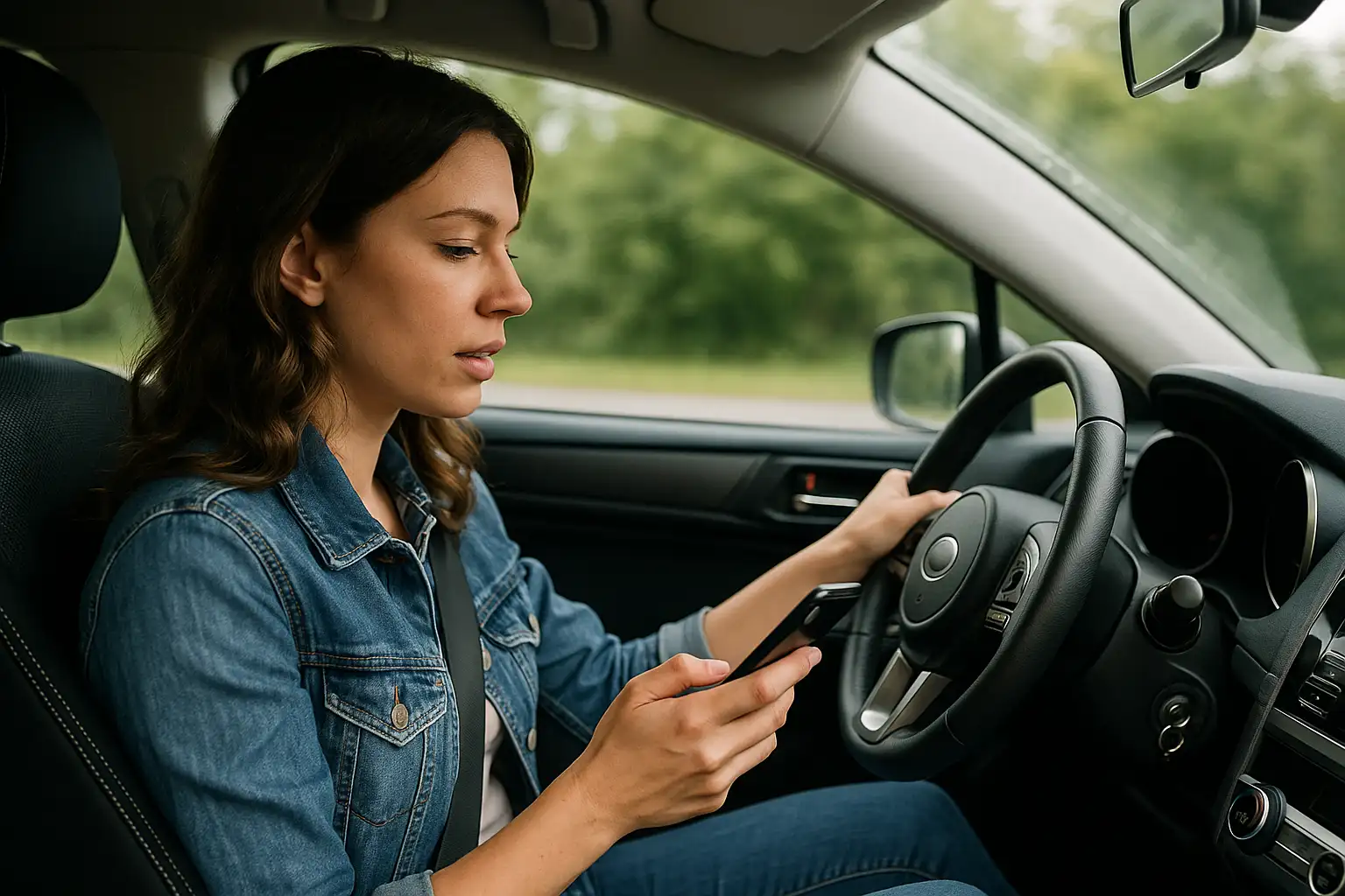 Die Nutzung des Handys während der Fahrt erhöht das Unfallrisiko erheblich
