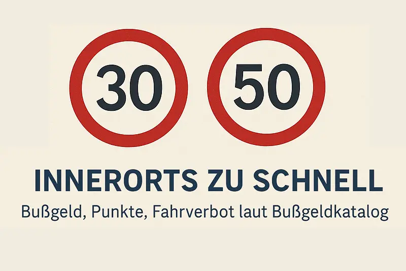 innerorts 60 km/h zu schnell? Welche Konsequenzen drohen?