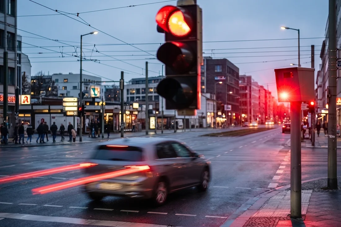 Rote Ampel überfahren (§ 37 StVO): Strafen, Punkte und Fahrverbot beim Rotlichtverstoß