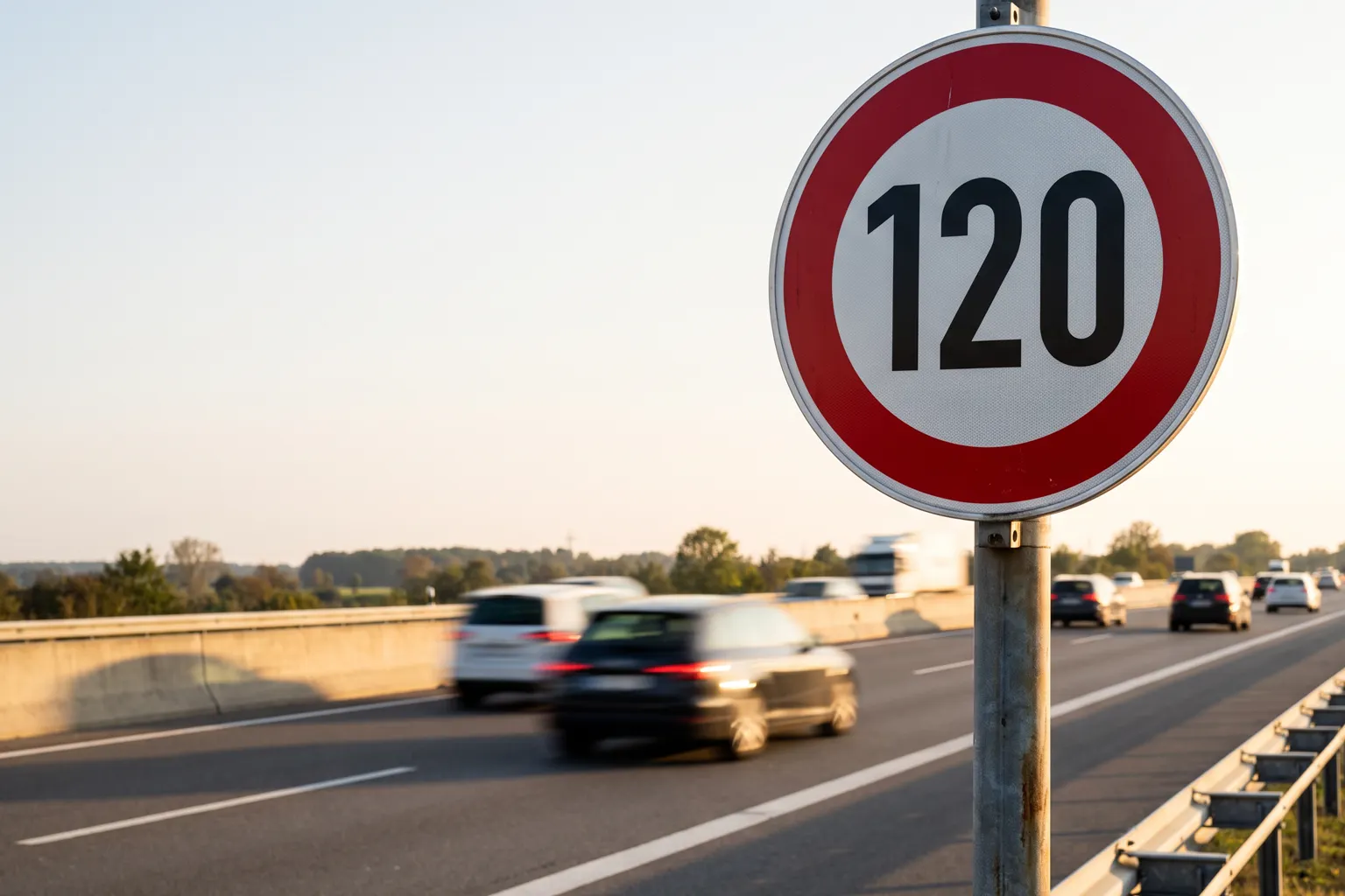 Autobahn bei erlaubten 120 km/h mit 151 km/h gemessen - Kostenloser Bußgeld-Check