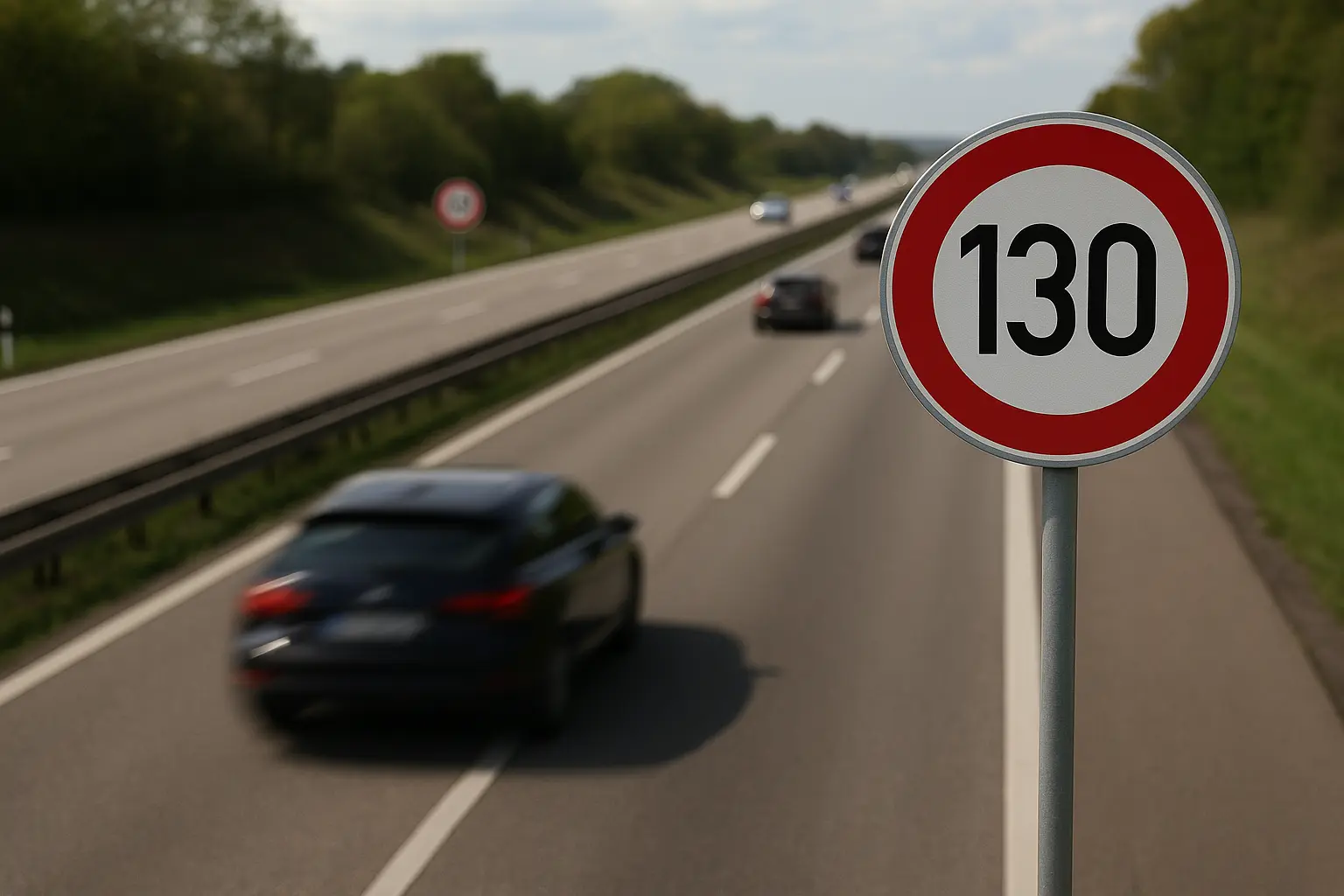 Tempo 130 Zone in Deutschland