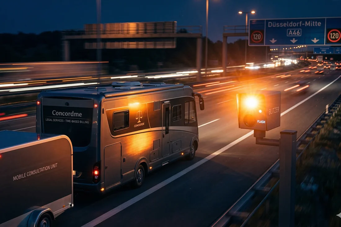 Wohnmobil & Anhänger geblitzt: Toleranz, Strafen & Bußgeldrechner
