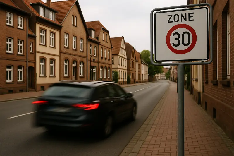 zu schnell in der Tempo-30-Zone